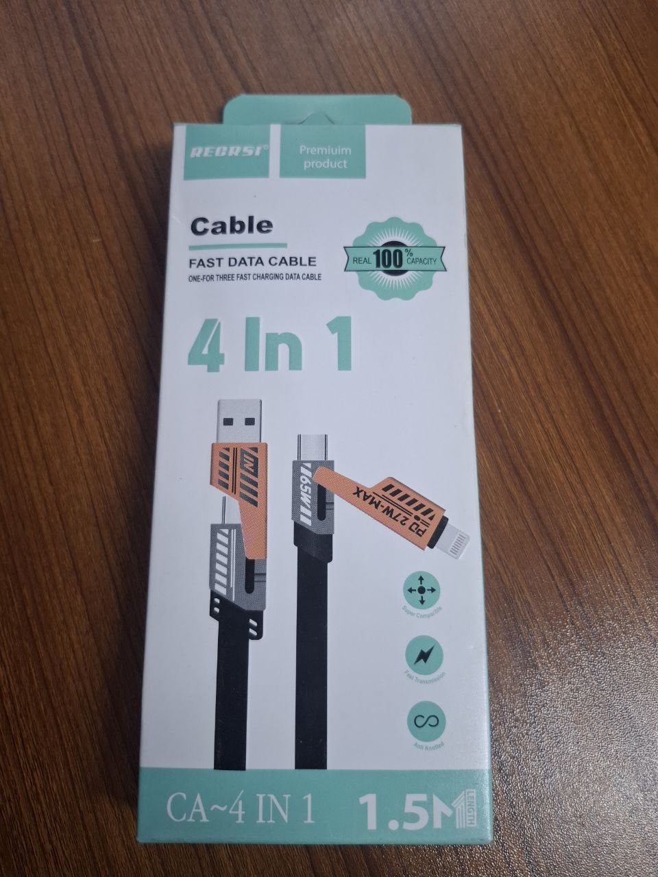 4-in-1 Fast Data Cable 65W
